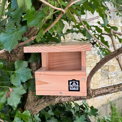 Nichoir LPO Gobemouche gris semi-ouvert