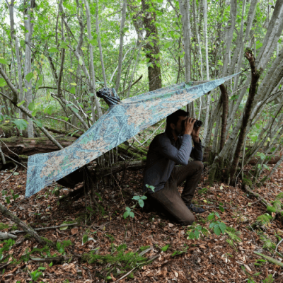 Poncho de camouflage