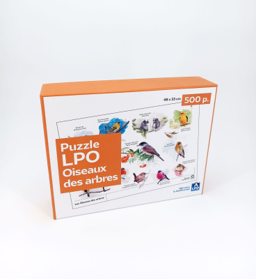 Puzzle LPO Oiseaux des arbres 500 pièces