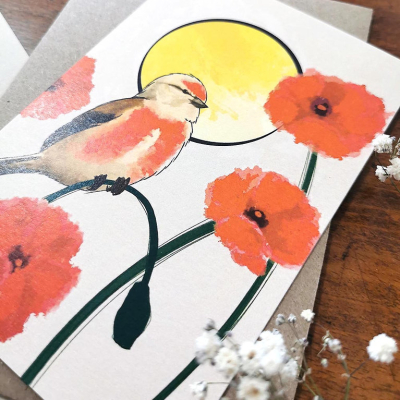 Carte postale Linotte mélodieuse