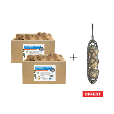 Promo boules de graisse : 2 cartons achetés, une mangeoire offerte