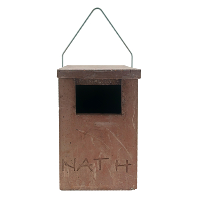 Nichoir à rougequeue semi-ouvert en béton de bois