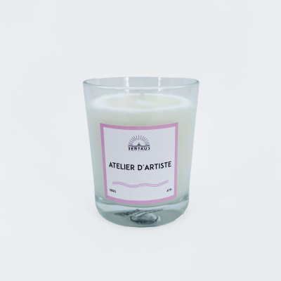 Bougie artisanale - Atelier d'artiste (180g)
