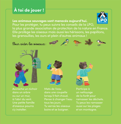 Petit Ours Brun sauve un petit oiseau