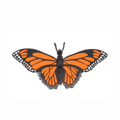 Origami Papillon Monarque 3D en papier, DIY