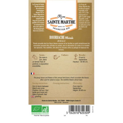Graines Bio Bourrache officinale