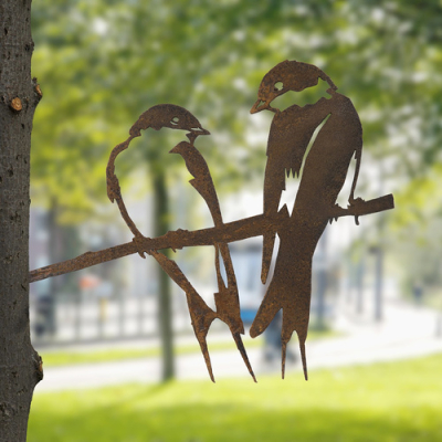 Couple d'hirondelles en métal Metalbird