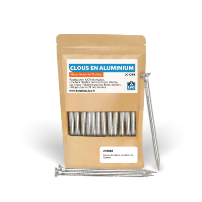 Clous en aluminium, assortiment de 12 pièces