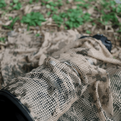 Écharpe filet Camo beige