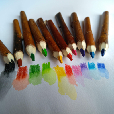 Lot de 10 crayons de couleur aquarellables