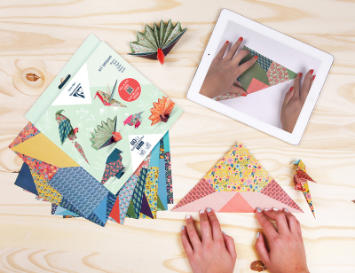 Kit origami, Oiseaux, avec pas-à-pas vidéo