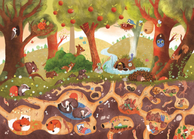 Puzzle bois 24 pièces - Terriers