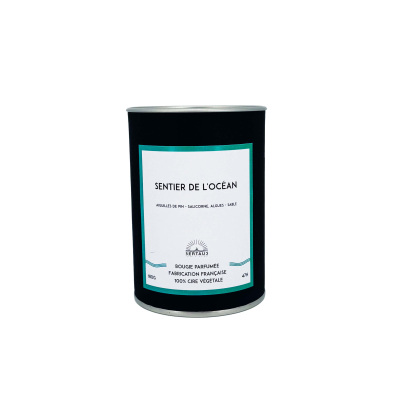 Bougie artisanale - Sentier de l'océan (180g)
