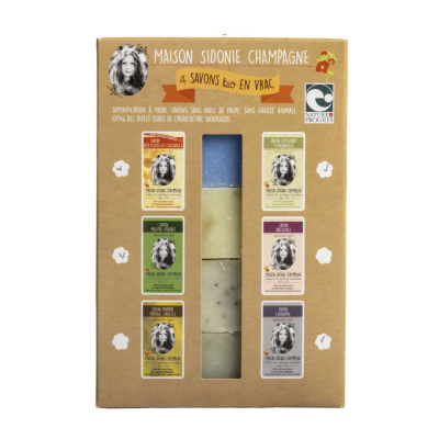 Coffret de 4 savons bio 100g