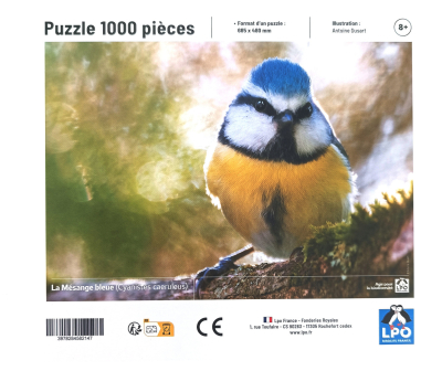 Puzzle LPO Mésange bleue 1000 pièces
