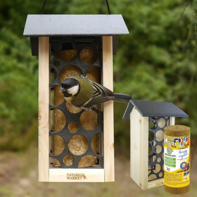 Mangeoire La Gourmande avec cylindre géant graisse végétale