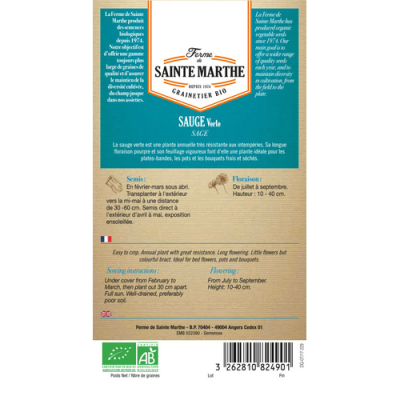 Graines Bio Sauge Verte
