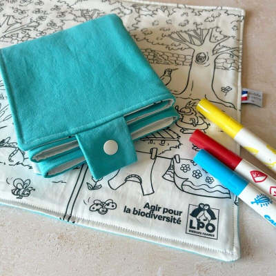 Set de table à colorier réutilisable - La mare