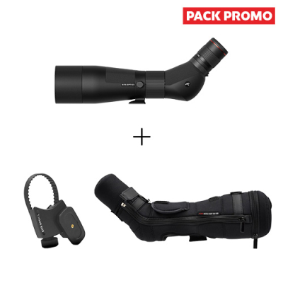 Pack longue-vue Kite SP 85 + Oculaire 30-60x + Étui Skua + Adaptateur digiscopie