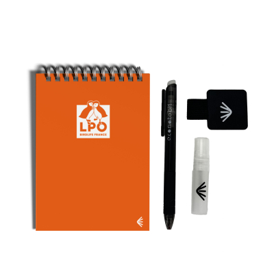 Bloc-notes A6 LPO réutilisable orange