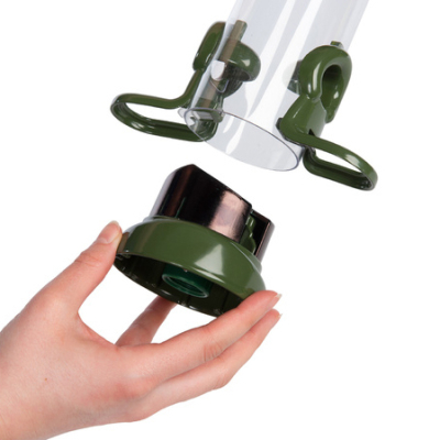 Mangeoire silo à graines Ring Pull™ Click - 6 perchoirs