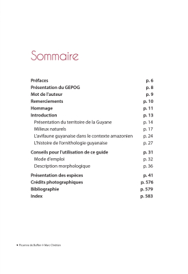 Guide expert des oiseaux de Guyane