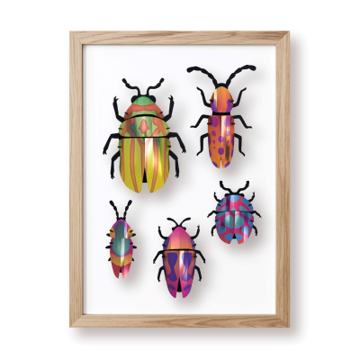 Coléoptères 3D en papier, DIY