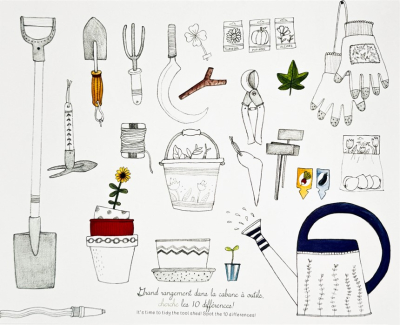 Cahier d'activités dans mon jardin