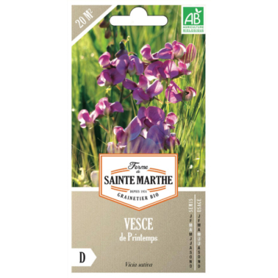 Graines bio engrais vert, Vesce de printemps annuelle 20 m²