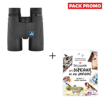 Jumelles LPO Calao 10x42 + Découvrir les oiseaux de nos jardins