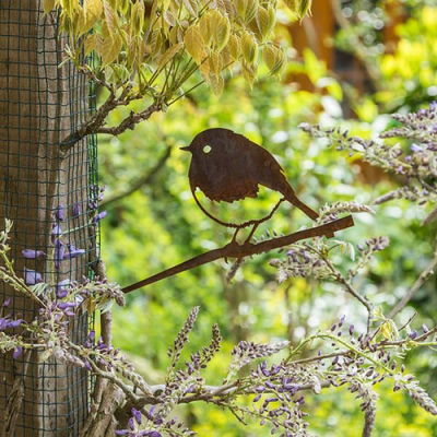 Rougegorge en métal Metalbird