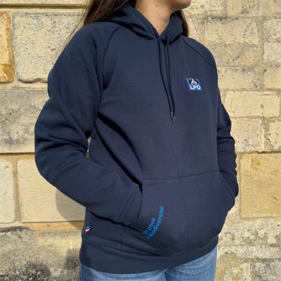 Sweat capuche LPO bleu marine M
