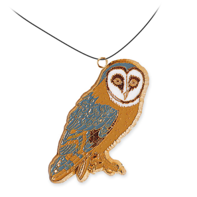 Pendentif LPO - Chouette effraie