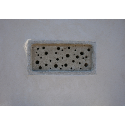 Brique à abeilles solitaires à intégrer ou à poser en béton de bois