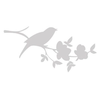 Grand sticker anticollision - Oiseau sur branche