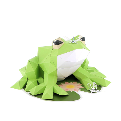 Origami Grenouille 3D en papier, DIY