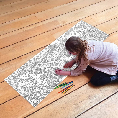 Frise de coloriage LPO - 4 saisons au jardin