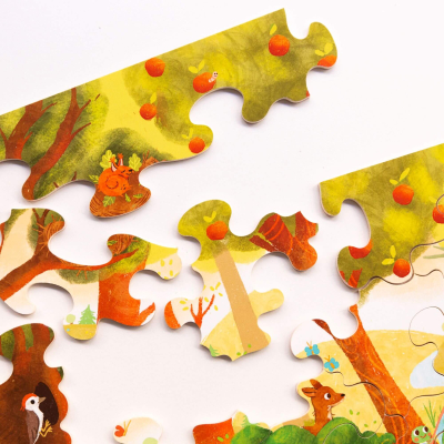 Puzzle bois 24 pièces - Terriers