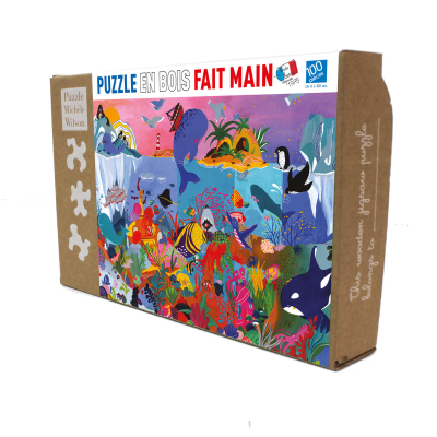 Puzzle bois 100 pièces - Sous les océans