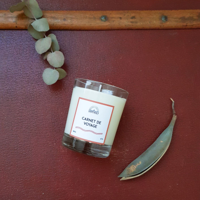 Bougie artisanale - Carnet de voyage (180g)