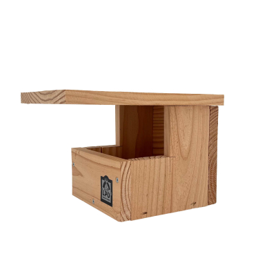 Nichoir LPO Gobemouche gris semi-ouvert