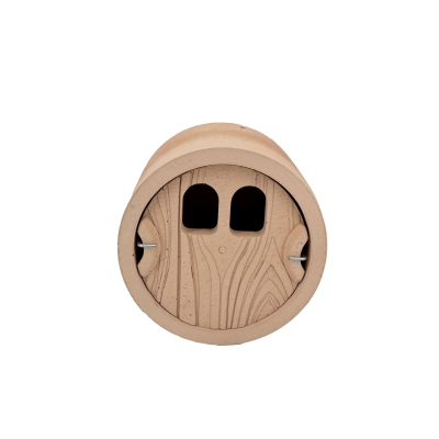Nichoir cylindrique à encastrer pour moineaux