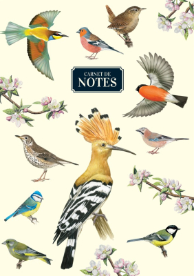 Carnet de notes A5 - Oiseaux des jardins