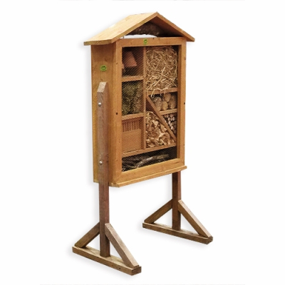 Piètement bois à poser pour hôtel à insectes géant