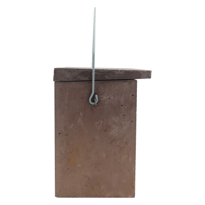 Nichoir à rougequeue semi-ouvert en béton de bois