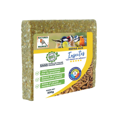 Pain de graisse insectes - 300g