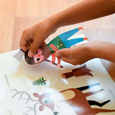 Poster pédagogique 60 stickers - Dans la forêt