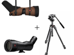 Pack Longue-vue Leica Apo Televid 82 + Oculaire 20-50x + étui + Trépied Manfrotto 290XTA3 avec rotule 128RC