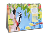 Calendrier perpétuel oiseaux des jardins - LPO  x Lily on the River