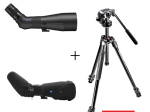 Longue-vue Zeiss Conquest Gavia 85 avec oculaire 30-60x + Étui + Trépied avec rotule